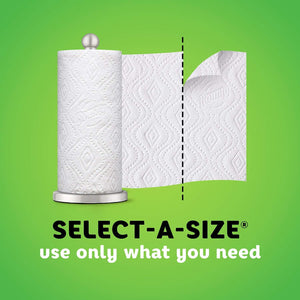 Bounty Select-A-Size Paper Towels, Print, 12 Enormous Rolls = 32 Regular Rolls