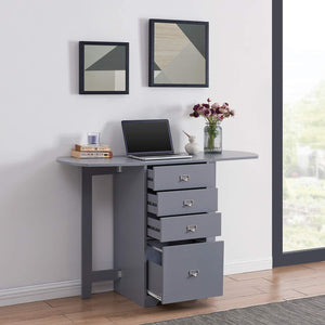 Jeannie Fold-Out Organizer and Craft Desk - Gray