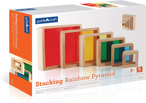 Guidecraft Stacking Rainbow Pyramid G5066