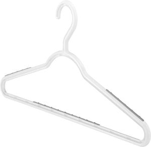 Whitmor Slim Paloma Gray-Set of 10 Sure-Grip Hangers