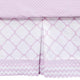 Trend Lab Orchid Bloom 3 Piece Crib Bedding Set, Purple