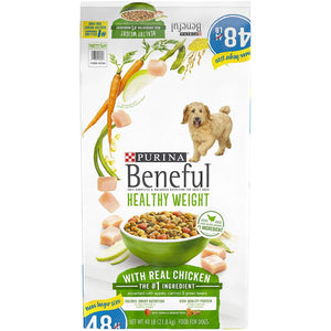Purina Beneful Healthy Weight with Real Chicken Adult Dry Dog Food (48 Pounds)