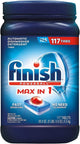 Finish Max in One Advanced Dishwasher Detergent Powerball Tabs (117 ct.)