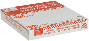 Member's Mark Red Checked Basket Liner Sheets (1,000 ct.)