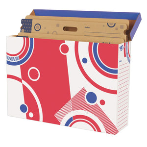 TREND File 'n Save Bulletin Board Storage Box, Bright Stars (27-3/4 x 19 x 7-1/4)