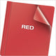 Oxford Clear Front Report Covers, Red, Letter Size, 25 per Box (58811)