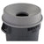 Rubbermaid Commercial RCP 3543 GRA Round Brute Funnel Top Receptacle, 22 3/8