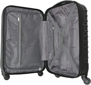 Geoffrey Beene 20 Inch Hardside Vertical Luggage, Black