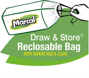 Marcal 100% Premium Recycled Luncheon Napkins - 6 pkgs./400 ct. each - 2,400 ct. total - 1 x 6 PACK