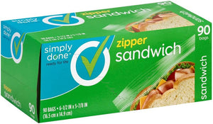 Simply Done Zipper Sandwich Bags