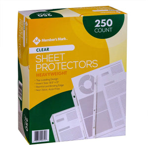 Member's Mark Heavyweight Sheet Protectors, Clear (250 ct.)
