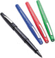 Paper Mate 8440152 Point Guard Flair Needle Tip Stick Pen, Green Ink, 0.7mm, Dozen