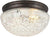 Hardware House 54-4734 Two Light Flush Mount, Classic Bronze Finish with Clear Cut Glass