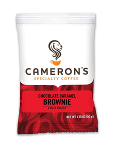 Cameron's Coffee Roasted Ground Coffee Bags, Flavored, Chocolate Caramel Brownie, 1.75 Ounce (Pack of 24)