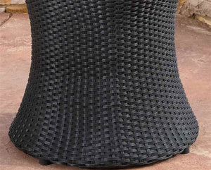 Noble House Outdoor Accent Table in Black