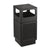Safco 9476BL Canmeleon Side-Open Receptacle Square Polyethylene 38gal Textured Black