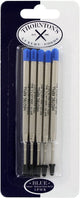 Thornton's Luxury Goods Ballpoint Pen Refill to Fit Parker Style Ballpoint Pens, 1.0mm, Medium Point, Blue Ink, 5-Count