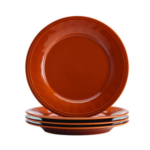 Rachael Ray Cucina Dinnerware 16-Piece Stoneware Dinnerware Set, Pumpkin Orange