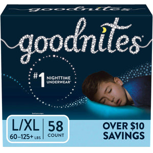 GoodNites Bedtime Underwear for Boys (Size 8 - 14 Boys - 58 ct..)