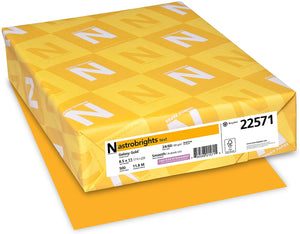 Neenah Astrobrights Premium Color Paper, 24 lb, 8.5 x 11 Inches, 500 Sheets, Galaxy Gold (22571)