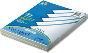 Pacon Products - Pacon - Array Card Stock, 65lb, White, Letter, 100 Sheets/Pack - Sold As 1 Pack - For report covers, flyers, postcards and art projects. - Use in printers, copiers or typewriters. - Acid-free for archival quality.