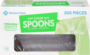 Clear Plastic Spoons, Heavyweight (300 ct.)