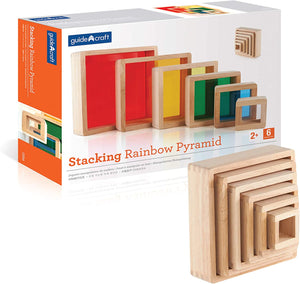 Guidecraft Stacking Rainbow Pyramid G5066