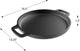 Cast Iron Pizza Pan-13.25” Pre-Seasoned Skillet for Cooking, Baking, Grilling-Durable, Long Lasting, Even-Heating Kitchen Cookware by Classic Cuisine