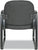 Alera ALERL43C11 Reception Lounge Series Sled Base Guest Chair, Black Fabric