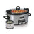 Crock-Pot 6-Quart Cook and Carry Slow Cooker with Little Dipper Warmer (Silver)