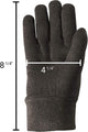 Wells Lamont Work Gloves Brown, Poly/Cotton Blend, Straight Thumb
