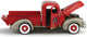 1940 Massey Ferguson Ford Pickup Truck Red 1/24 Diecast Model Car by Speccast 64130