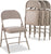 Alera Steel Folding Chair W/Padded Seat, 4/Carton