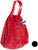 Bulk Buys Lightweight Nylon Mesh Beach Bag with Drawstring Closure and Handles, Pack of 12 - Black, Red