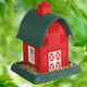 North States Village Collection Red Barn Birdfeeder: Easy Fill and Clean. Squirrel Proof Hanging Cable included, or Pole Mount (pole sold separately). Large, 5 pound Seed Capacity (9.5 x 10.25 x 13.25, Red)
