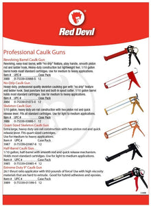 Red Devil 3984 Professional No Drip Caulking Gun - Thrust Ratio 10:1