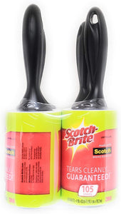 Scotch-Brite Lint Roller (105 Sheets/Roller),105 Count (Pack of 4)