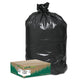 Earthsense Commercial RNW1TL80 Recycled Large Trash and Yard Bags, 33gal.9mil, 32.5 x 40, Black (Case of 80)
