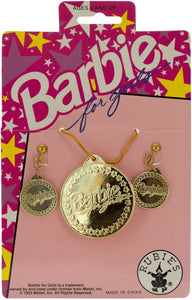 Barbie for Girls Gold Earrings &amp; Necklace Set - Pack of 36