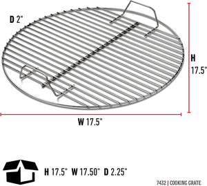 Weber Cooking Grate, 17.5 inches, Heavy Duty Plated Steel