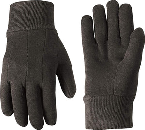 Wells Lamont Work Gloves Brown, Poly/Cotton Blend, Straight Thumb