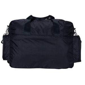 Solid Black Deluxe Duffle Diaper Bag with Shoulder Strap