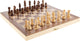 Hey! Play! Chess Set with Folding Wooden Board-Beginner’S Portable Classic Strategy & Skill Game for Competitive 2-Player Family Fun
