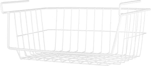 Whitmor White Wire Shelf Basket