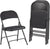 Alera ALE Steel Folding Chair with Two-Brace Support, Fabric Back/Seat, Graphite (Case of 4)