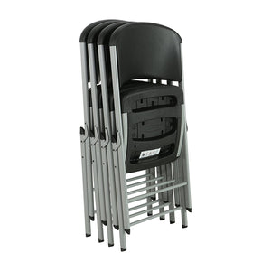 Lifetime Classic Commercial Folding Chair (black) 4-pk