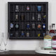 Shot Glass Hinged Front Display Case, Black (18" x 16")