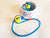 Dukes Printed Dog Bowl with Toys Set - Pack of 8