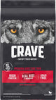 CRAVE Grain Free High Protein Adult Dry Dog Food, Beef & Chicken