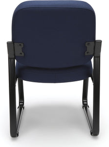 OFM 405-801 Armless Reception Chair - Mid-Back Guest Chair, Charcoal
